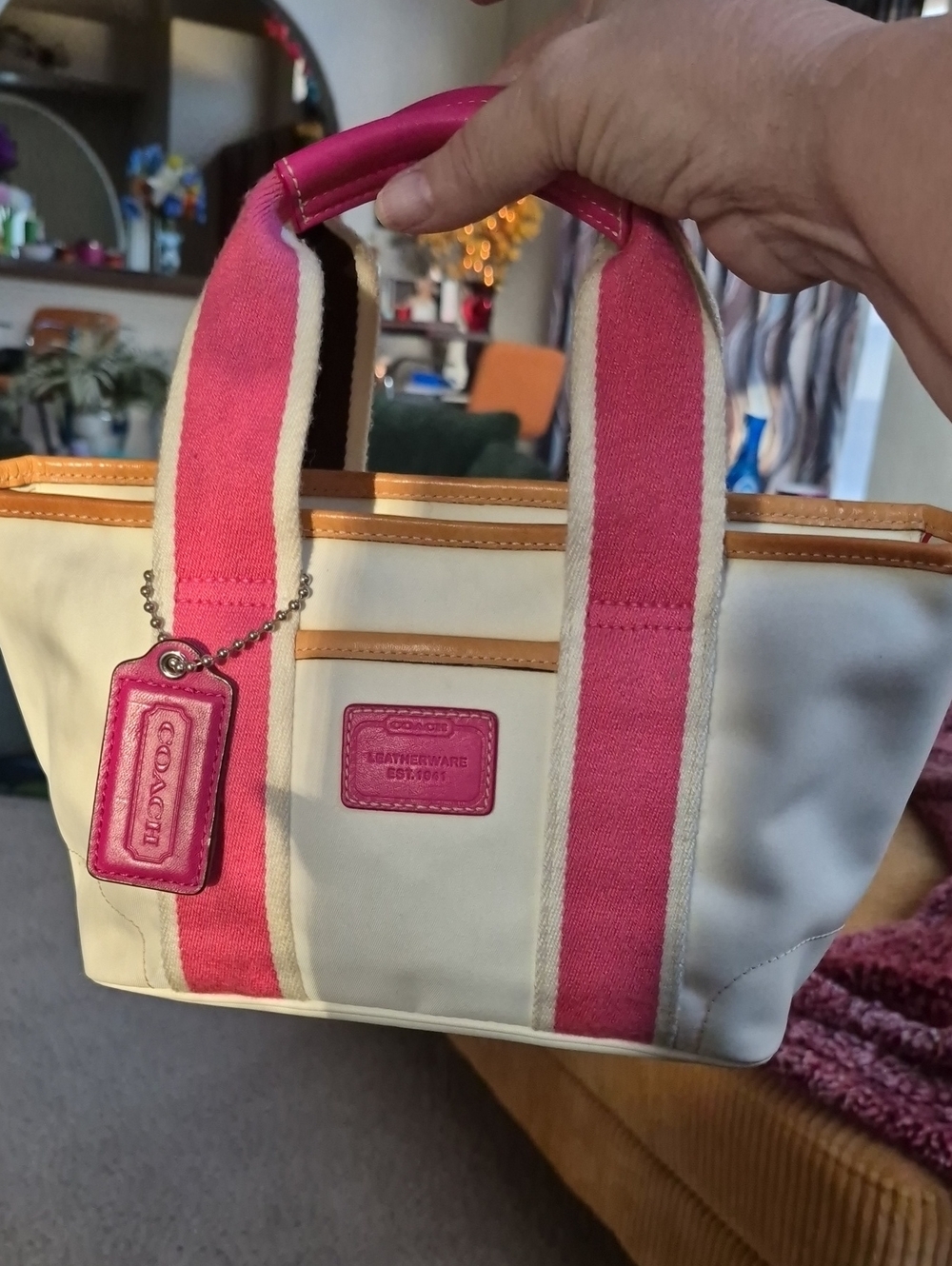 COACH Vintage Y2K Hamptons Weekend Mini Tote